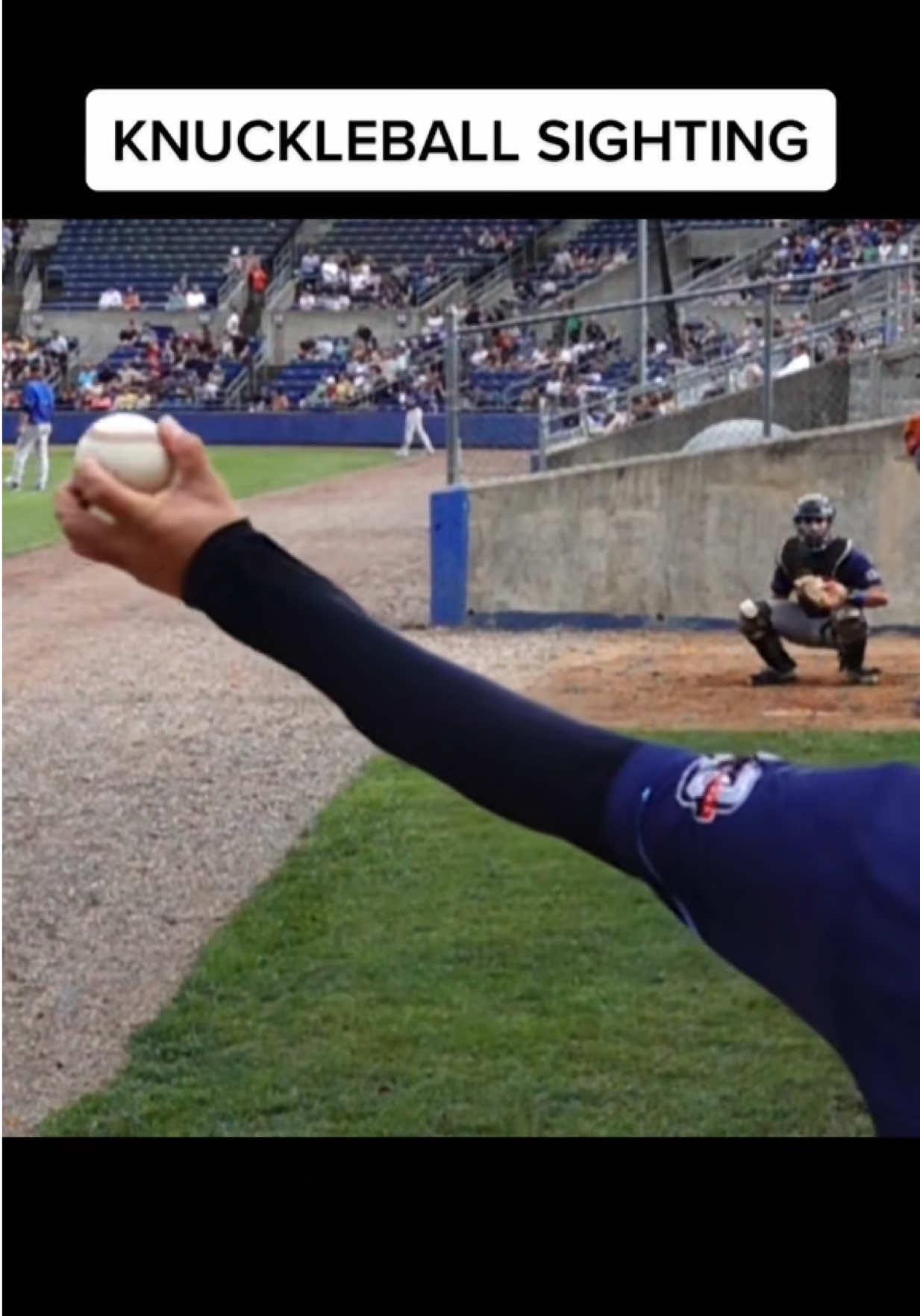A little KnuckP courtesy of Ryan Munoz 🫡 #robbyrow  #knuckleball 