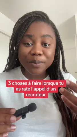 3 choses à faire lorsque tu rates l’appel d’un recruteur. #mondedutravail #recrutement #rechercheemploi #conseilrh #emploi 