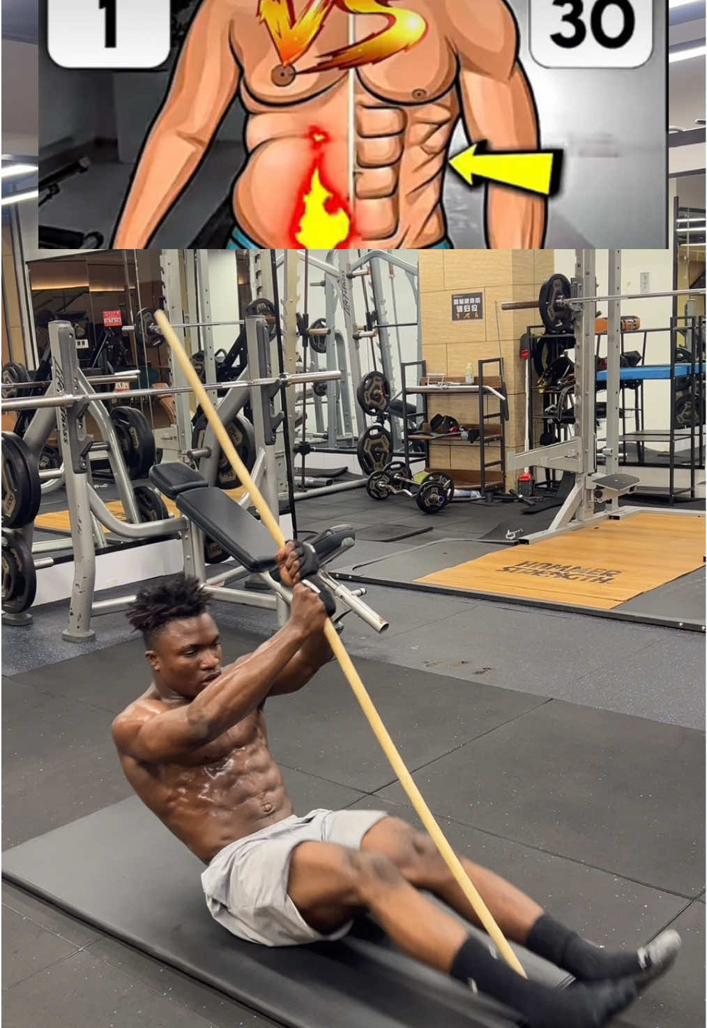 Quick 6-Pack Abs Workout No Equipment #sixpack #workout #AbsWorkout #GymTok 