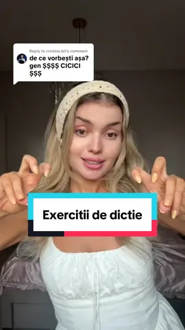 Replying to @cristina.bil exercitii de dictie cu Flavia Barbu