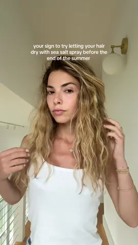like why am I frying my hair with heat tools instead of embracing this texture  #curlyhair #wavyhair #hairtexture #seasaltspray 