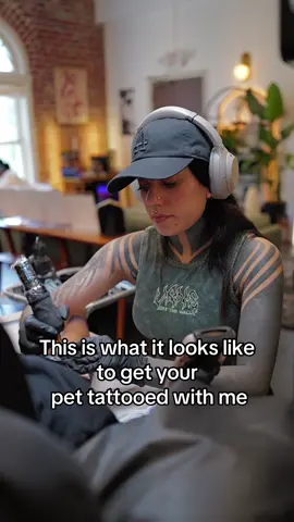 From their cutest photo to a tattoo that lasts forever 🐾🖤 This is how I turn pets into portraits on skin step by step. Every detail matters. #PetTattoo #DogPortrait #CatPortrait #TattooTok       