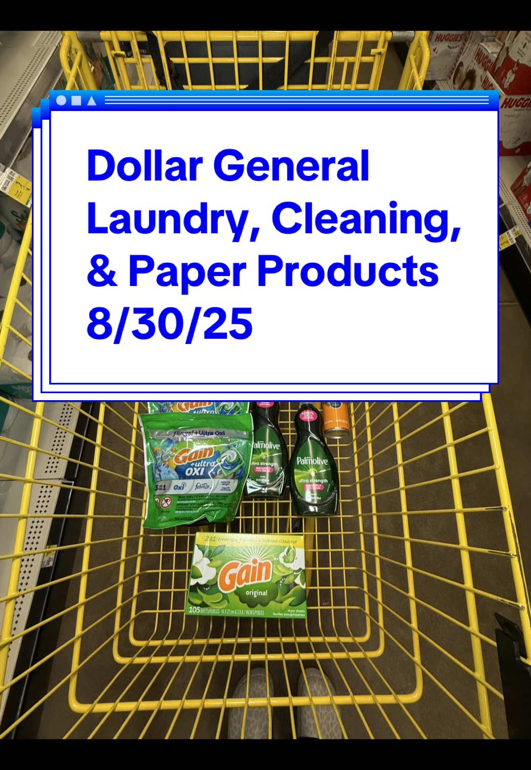 Dollar General LAUNDRY DETERGENT, CLEANING ITEMS, & PAPER PRODUCTS Deal! Get $36 Worth for $18 on 8/30/25! #dollargeneral #dollargeneraldeals #laundry #cleaning #couponing 