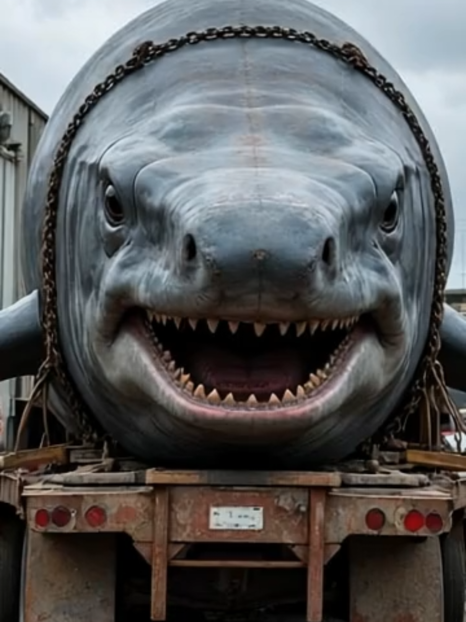 Giant Megalodon on the Move