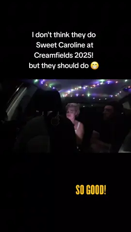 Definitely would love to see this song at Creamfields.. @Demi Collins and Mike certainly give it their all 🥰 #sweetcaroline #creamfields #taxipat #viralvideos #fu 