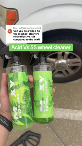 Replying to @Pizza Man both are super effective! #moxy #moxyacid #acidcleaner #wheelcleaner #detailing #detailer #satisfying #tiktokshop #flashsale #fyp 
