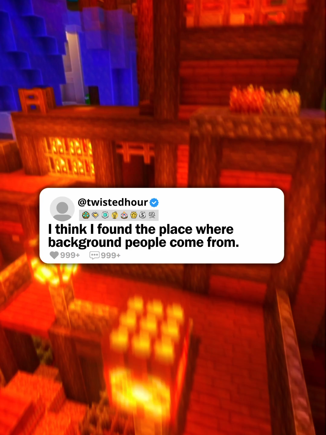 I think I found the place where background people come from. #horrortok #minecraftparkour #horrorstory #paranormal #twistedhour #nosleep #scary