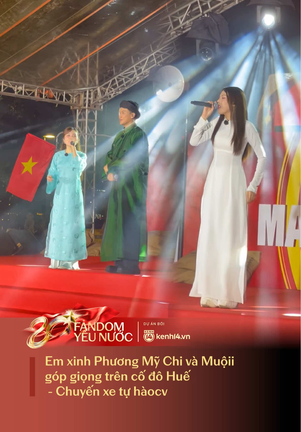 Em xinh Phương Mỹ Chi và Muộii góp giọng trên Cố đô Huế - Chuyến xe tự hào #TuhaoVietNam #FandomYeuNuoc #RangroVietNam #hoabinhdeplam #amm  