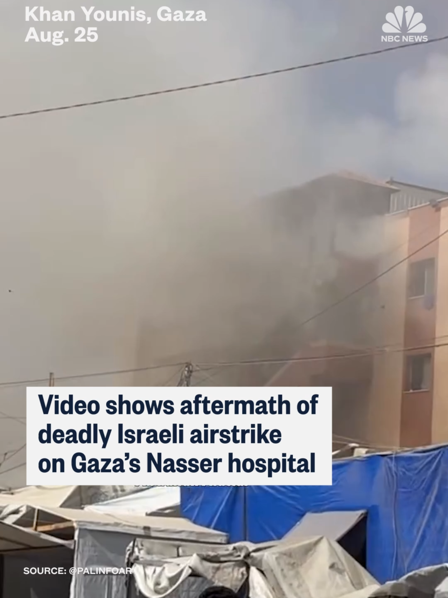 An #Israeli airstrike near Nasser Hospital in Khan Younis, #Gaza, has killed at least 19 people, including journalists, according to the hospital. The IDF released a statement that said: 