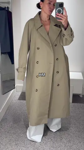 if you still don't have a classic trench coat❤️‍🔥 @H&M ❤️‍🔥 I trying size XL🙌  #hm#hmhaul#hmtrenchcoat  