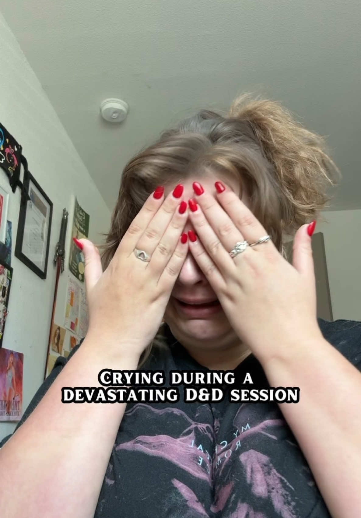 Gotta love a good storytelling moment, even if it does make you cry 😪 We keep it pretty silly on Gals & Goblins, but when we whip out those emotional moments, it HITS! Listen to  our D&D adventure podcast, Gals & Goblins, on all platforms now! #fyp #galsandgoblins #dungeonsanddragons #dndpodcast #ttrpg #dnd5e #actualplay #ttrpgcommunity #dnd 