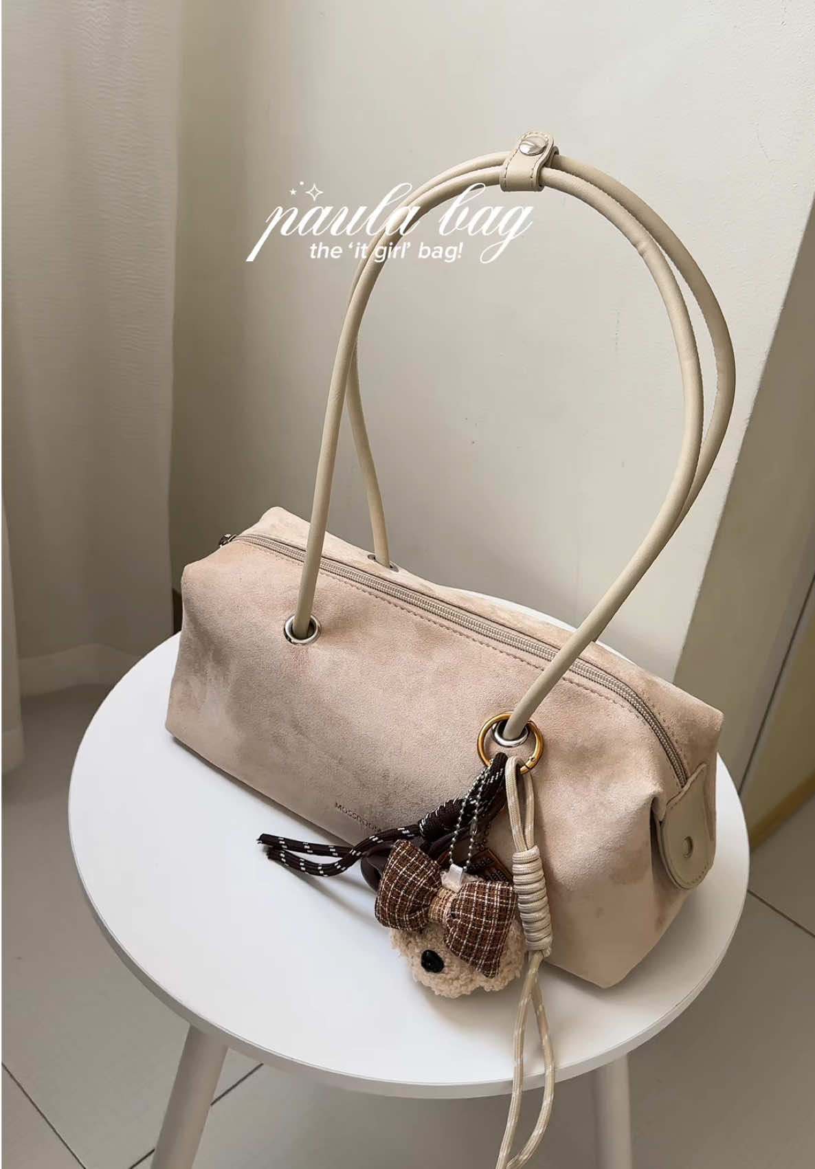 Replying to @La vie est belle vintage & classy shoulder bag from @MOSSDOOM.PH 🤍 #shoulderbag #suede #handbag #mossdoom #mossdoombag 