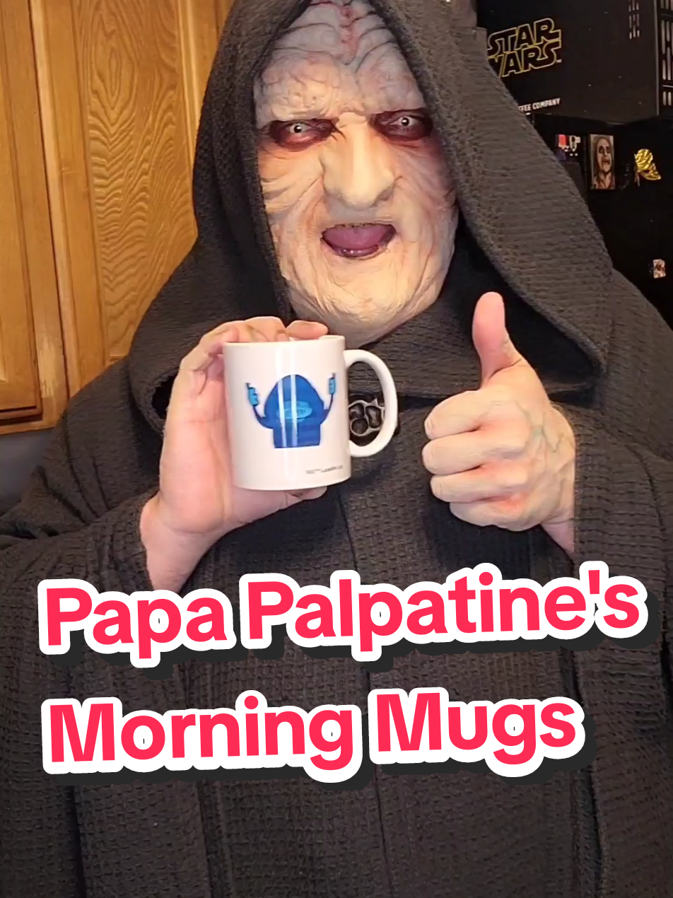 Papa Palpatine's Morning Mugs 14!!! I love a good geeky coffee mug, and have quite a vast collection of them. What does your geeky morning mug look like? Show me in the comments below. MTFBWY! @Star Wars @Disney #starwars #disney #papapalpatine #mug #morningcoffee 