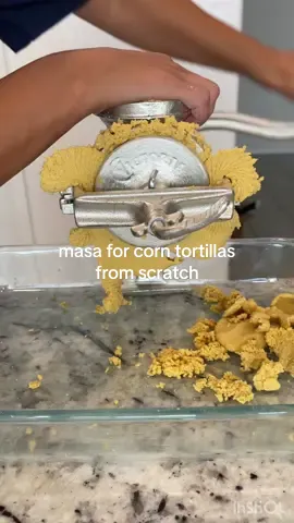 Replying to @Hailey Holt Gurr *updated* video on masa for corn tortillas from scratch.  This is a labor intensive process, but worth it if you are trying to avoid added ingredients & preservatives like us. Plus the tortillas taste amazing I purchase my corn & calcium hydroxide from @Masienda   #corntortillas #fromscratch #momswhocook 