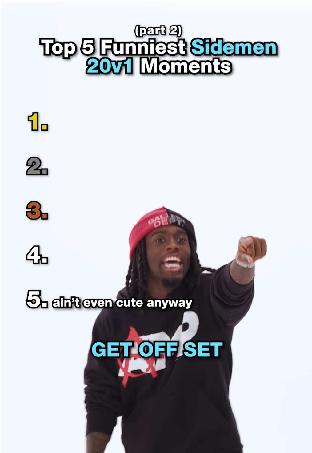 Top 5 Funniest Sidemen 20v1 Moments // #fyp #funny #sidemen #20v1 #trending 