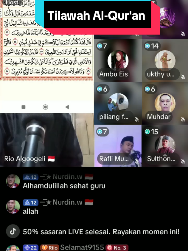 Tilawah Al-Qur'an bareng' Al Ustadz Rio#ambueuis #pypシ #foryoupage❤️❤️ 