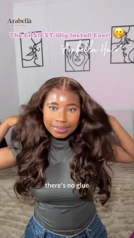 3 steps glueless wear = flawless hair day 💇🏽‍♀️ Who said wigs were hard? 👀 @Temmie | Wig Influencer 🎀  ✅Arabella 13x6 Three-Go™ Chocolate Brown Glueless Wig Body Wave With Drawstring#arabellahair #hairreview #136gluelesswig #gluelesswig #chocolatebrown 