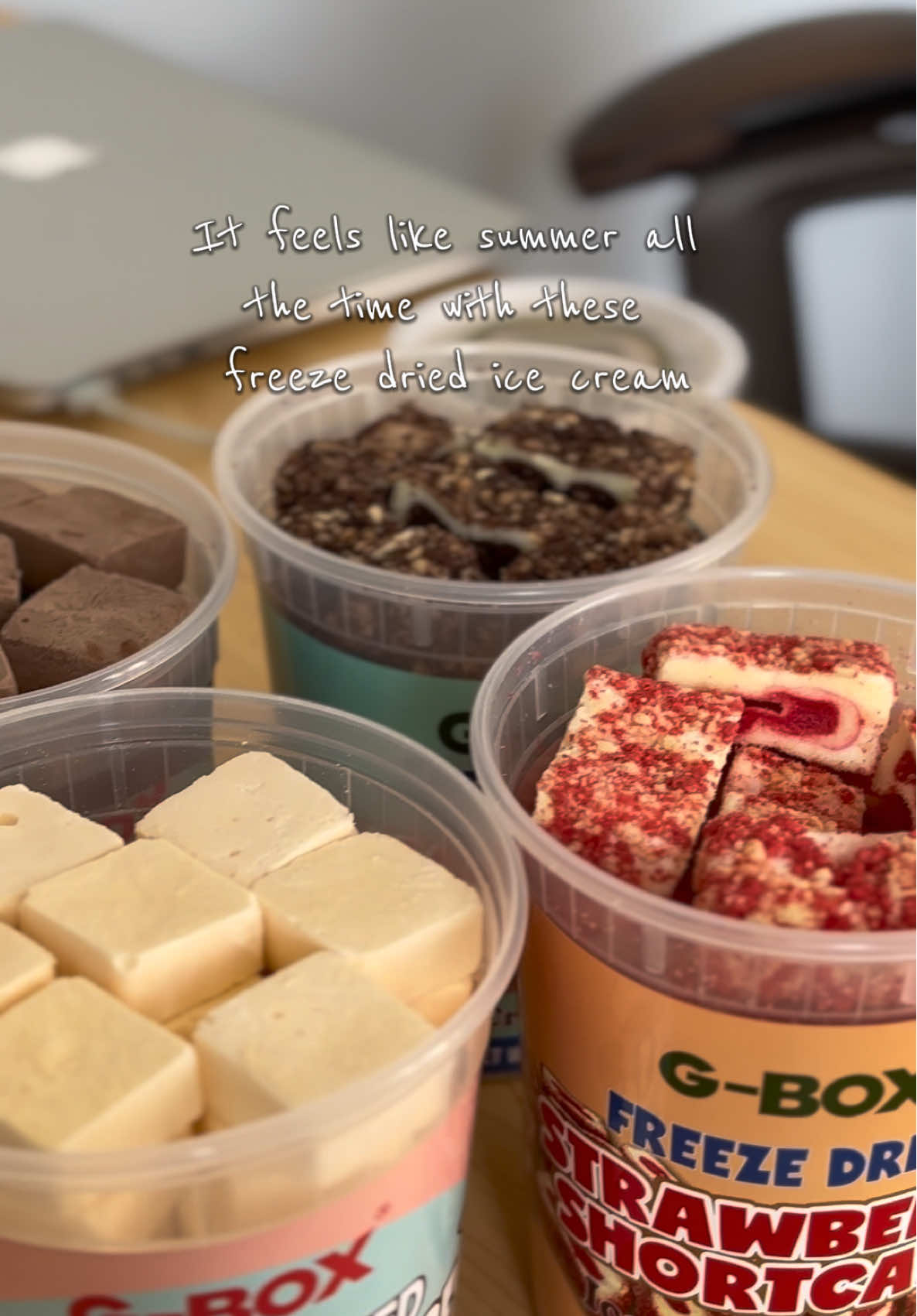 Feel summer anytime anywhere #freezedriedicecream #icecream #fyp #tiktokshoplabordaysale #sweets 
