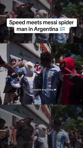 Speed meets messi spider man  #ishowspeedclipz #speed #unitedkingdom #fyp #viral 