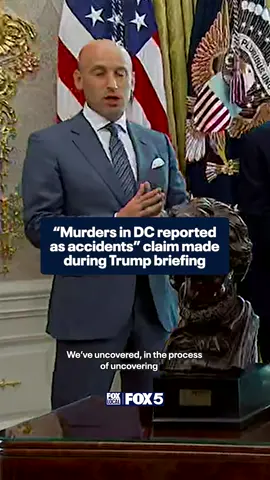 While President Donald Trump was signing executive orders, his administration said they uncovered DC police allegedly had some homicides documented as accidents.