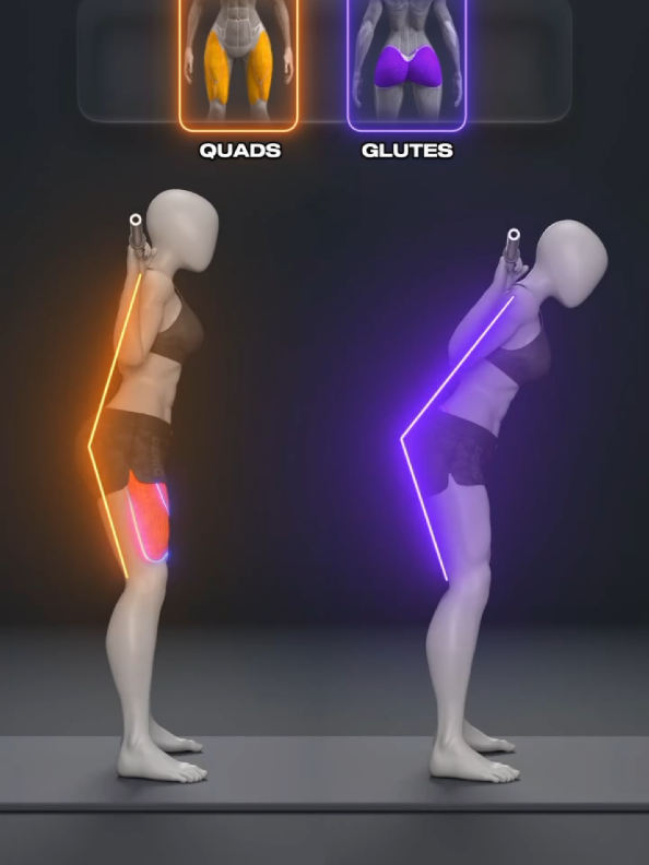 🔥 Do You Squat for Quads or Glutes? Here’s the Difference #creatorsearchinsights 