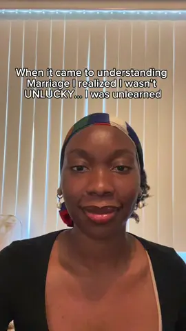 Here’s what I learned about marriage in my walk with God. I realized in looking for a husband I wasn’t unlucky, I was unlearned. This is a platform open to discuss and not hate.  #marriage #christiantiktok #fyp 