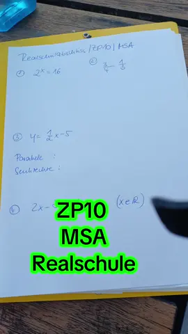 ZP10 MSA Realschule #msa #zp10 #realschulabschluss  #mathe 