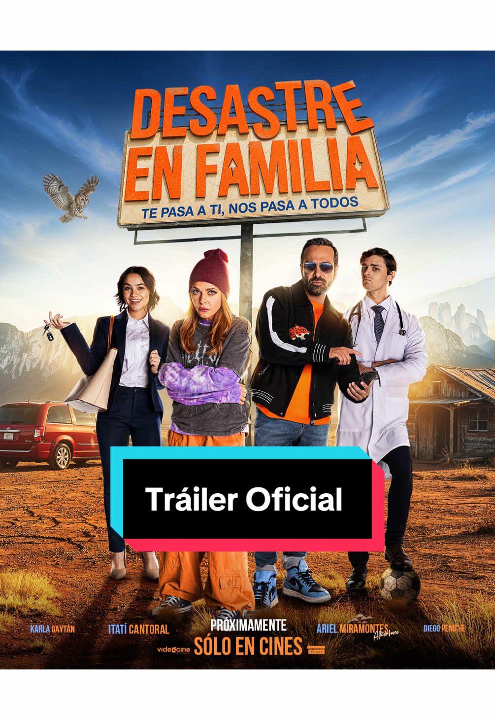 Prepárate para vivir un #DesastreEnFamilia 25 de septiembre en cines 🍿✨ #pelicula #arielmiramontes #itaticantoral #albertano 