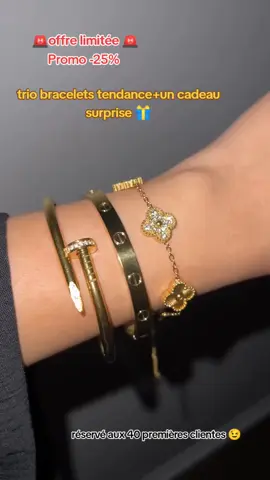 💎 Pack exclusif – 3 bracelets tendance + cadeau surprise 🎁 🌟 Style unique et élégance assurée 🚚 Livraison gratuite – Disponibilité immédiate 📲 Contactez-nous sur WhatsApp : 0659995311  #jewelry #شعب_الصيني_ماله_حل😂😂 #fyp #cartier  #acierinoxydable 