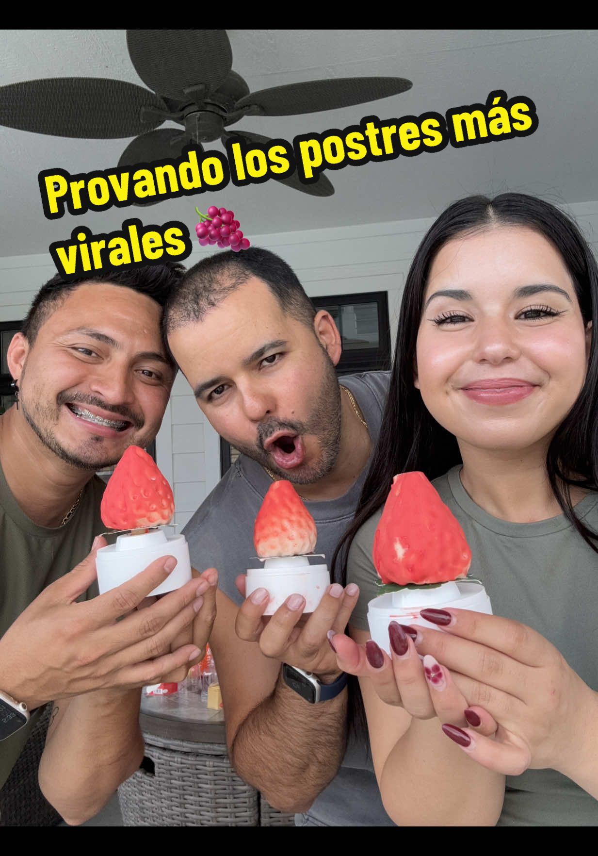 Probaremos los postres más virales este es sabor uva 🍇 @La Familia Lopez @maippelopez0 