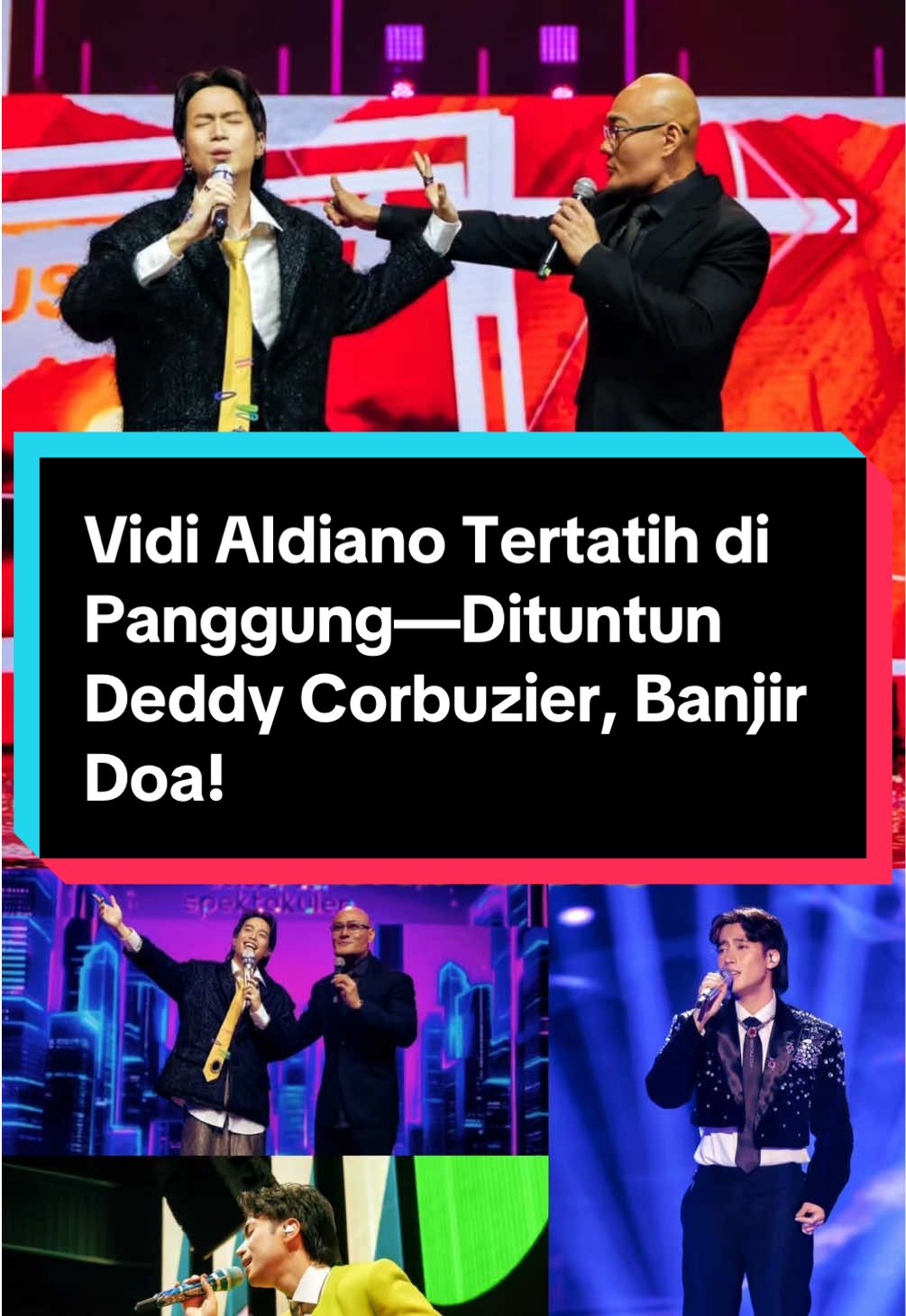 Vidi Aldiano Tertatih di Panggung—Dituntun Deddy Corbuzier, Banjir Doa!