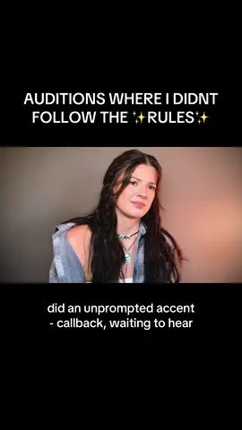 Your reminder that your audition doesn’t have to be perfect, it needs to feel true and connected. Just been doing what feels right lately ♥️ #acting #actor #actress #audition #callback 