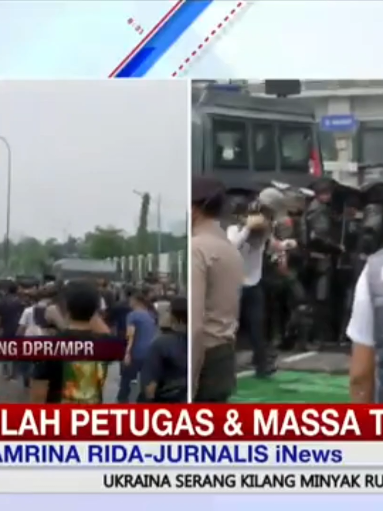 POLISI PUKUL MUNDUR PARA AKSI DEMO 25 AGUSTUS 2025 DI GEDUNG DPR part : 3 #polisi #pukul #mundur #aksi #demo25agustus2025 
