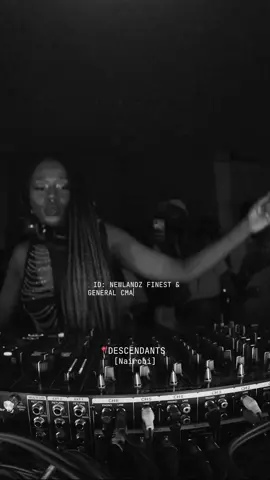 Coco Em at our Nairobi debut in April, taking us deep as per usual 😤 #descendantsrec 