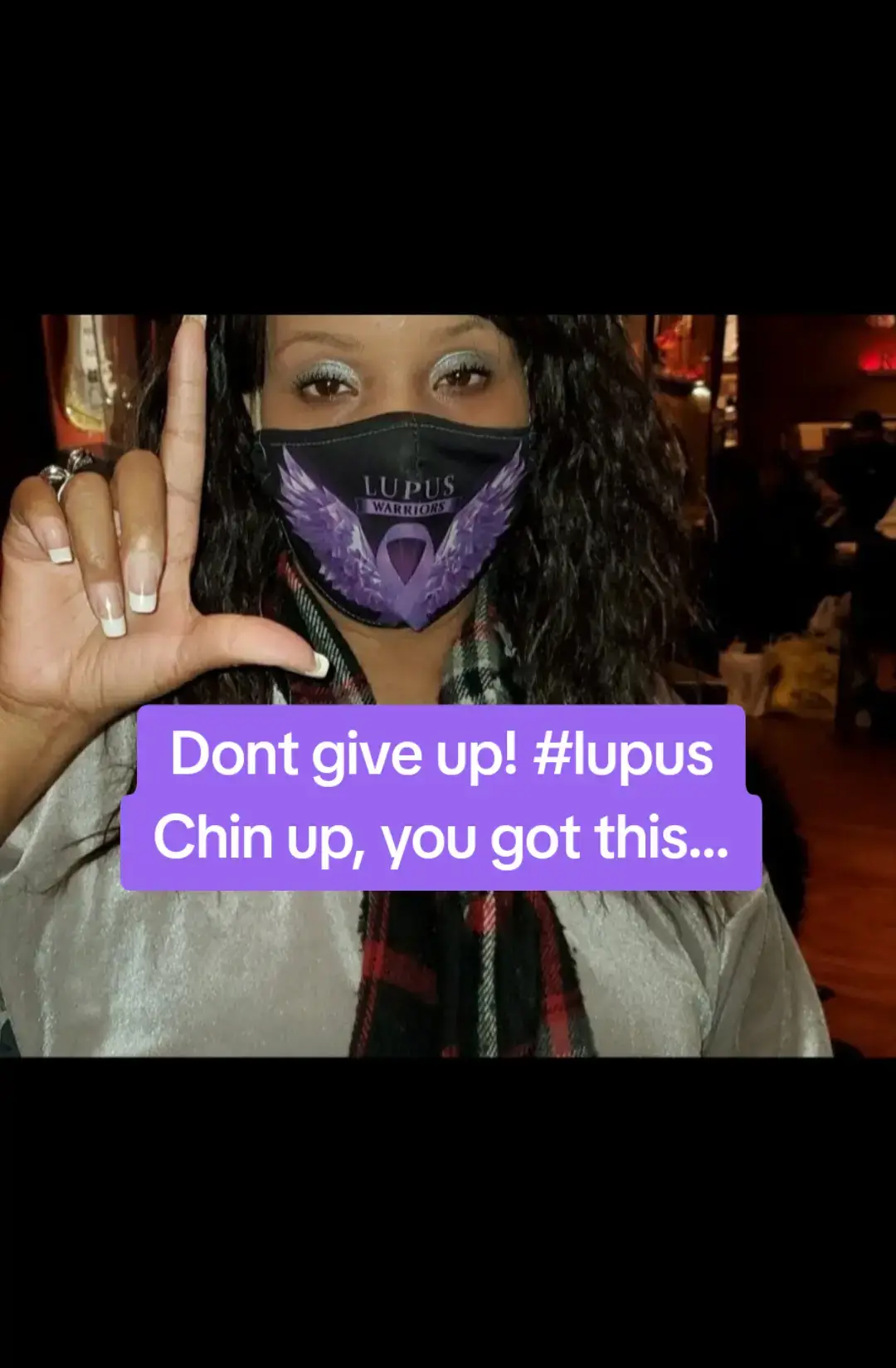 Behind the mask is a warrior. #fyp #LupusWarrior #LupusStrong #LupusAwareness #ChronicIllnessWarrior 