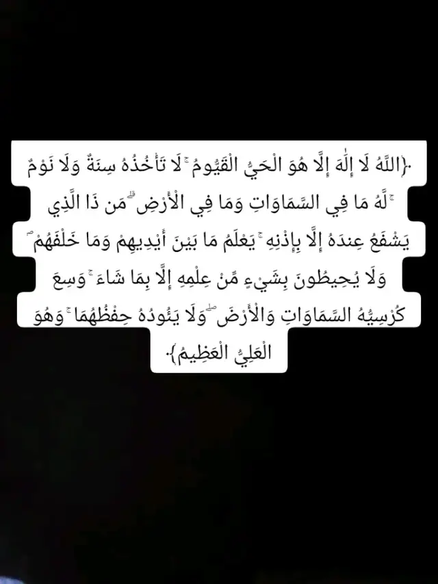 #اية_الكرسي #fypシ゚ #quran 