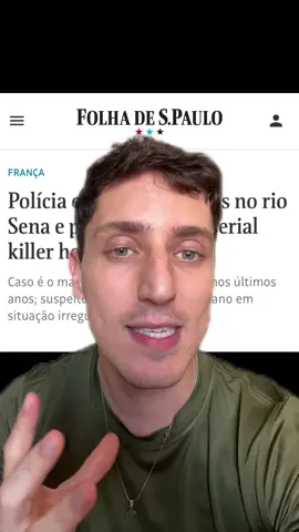 Policia encontrou 4 corpos no Rio Sena em Paris e prendeu suposto culpado #policia #noticia #paris #lgbt #fofoca 