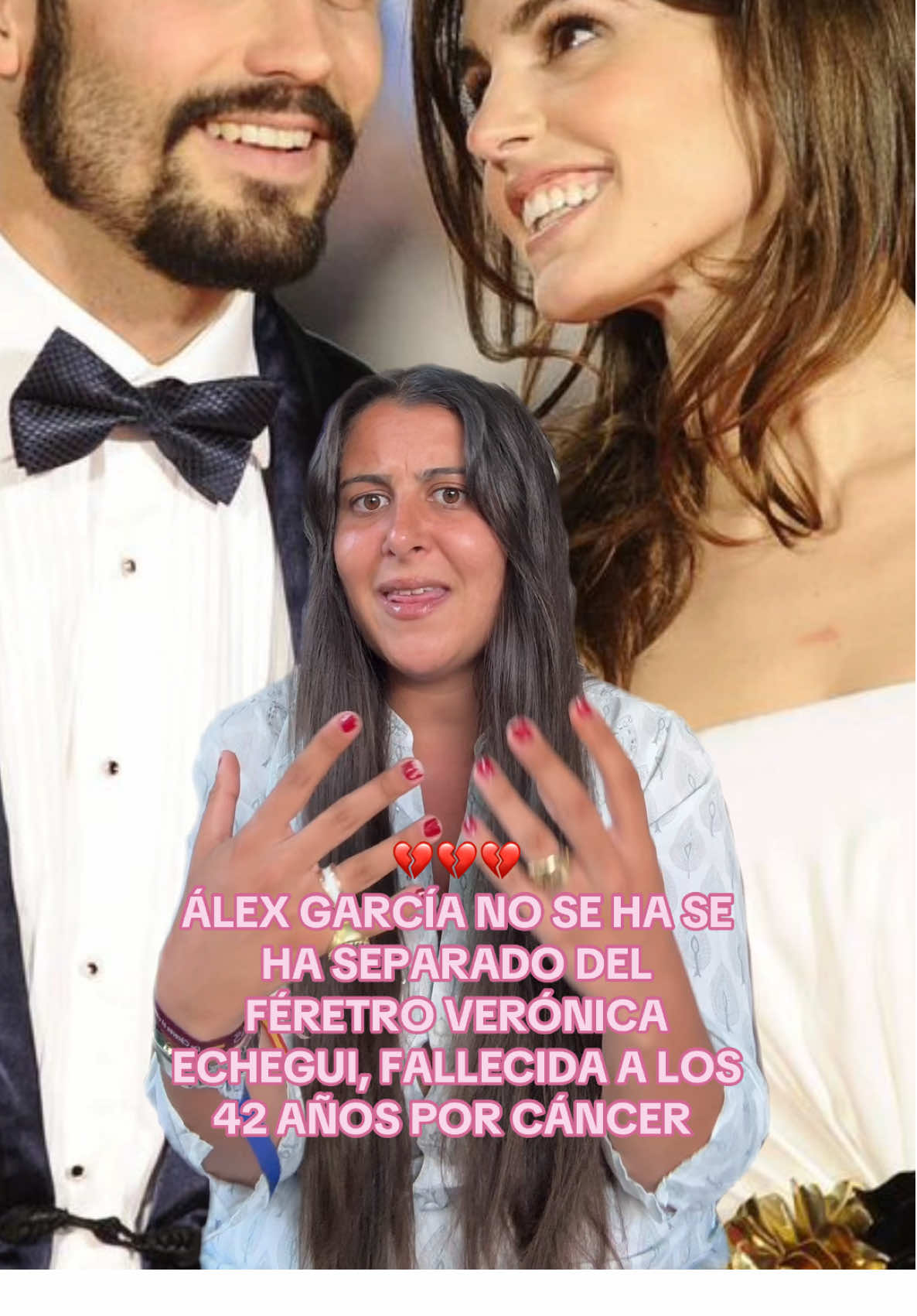 ÁLEX GARCÍA NO SE HA SE HA SEPARADO DEL FÉRETRO VERÓNICA ECHEGUI, FALLECIDA A LOS 42 AÑOS POR CÁNCER  #veronicaechegui #alexgarcia #cancer #salseo #parati 