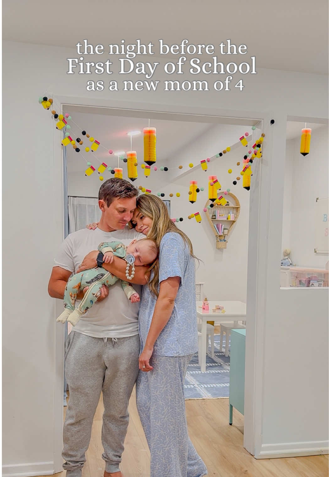 It's the start of a new chapter and my heart feels like it's going to explode. I'm so excited for them both and yet I wish they could stay little forever! How are all the other mamas feeling about sending their babies off for another year?? #firstdayofschool #backtoschool2025 #lovemypbk #momof4 #backtoschoolroutine 