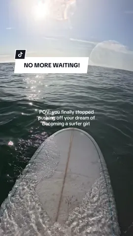 finally stopped saying “one day” and started saying “day one” 🏄‍♀️🌊 #surfergirl #Surf #LearningToSurf #NeverTooLate #POV