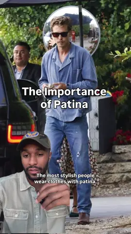 If you’re into vintage or second hand shopping there is nothing like finding a perfectly faded (and not dirty) piece of clothing or accessory.  For decades fashion has been creating patina through wash houses, chemical dyes, and trompe l'oeil.  #menswear #fashiontiktok #mensfashion #styleinspiration #vintagefashion #styleinspo 