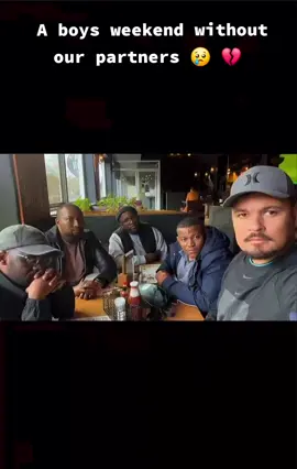 A boys weekend without our partners 😢 💔 😪 @khayatwala @Lethabo Mduduzi @Kabelo Kappulet Motswatswa @Kabelo_Mo 