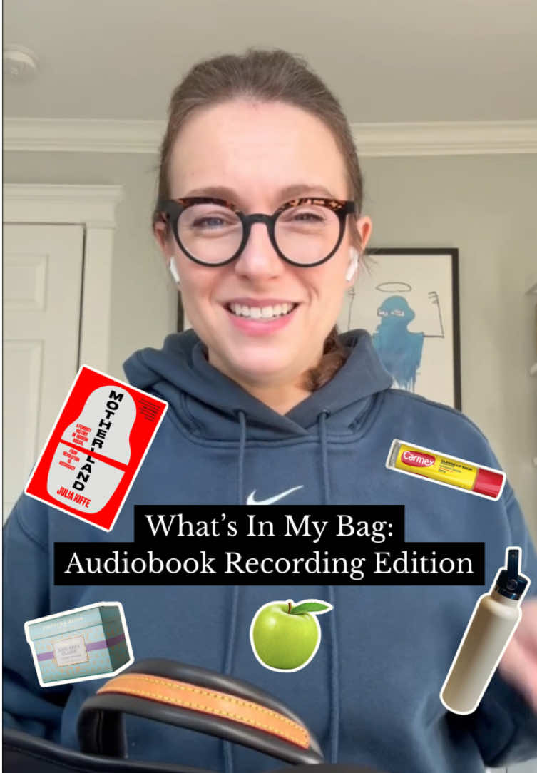 What does it take to record a 500-page audiobook in less than 2 weeks? Lots of green apples, apparently. But also... lip balm, sweat suits, and approximately 53 gazillion water bottle refills. One last recording session to go. Should I record a sneak peek from the studio? #author #whatsinmybag #authorsoftiktok 