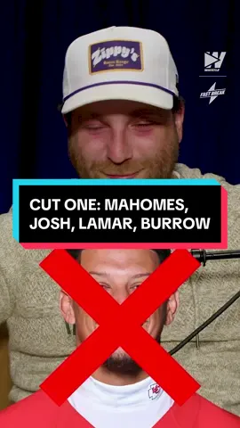Cut one QB: Lamar Jackson, Patrick Mahomes, Josh Allen, Joe Burrow 👇👇👇 @Adam Kester  #nfl #patrickmahomes #joeburrow #lamarjackson #joshallen 