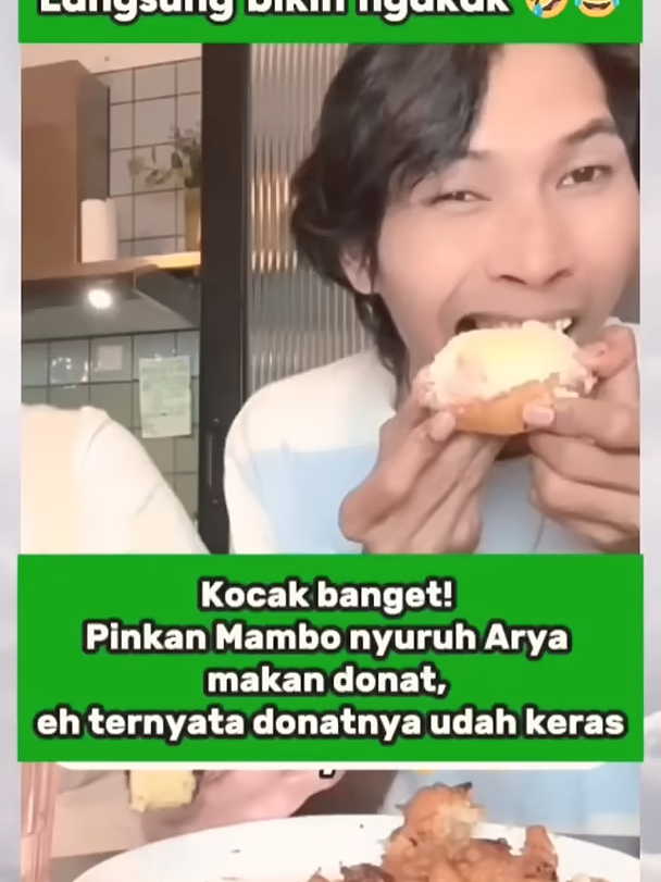 Pinkan Mambo Suruh Arya Makan Donat Keras 🤣 Bikin Ngakak Abis! 🍩😂 #pinkanmambo #trending
