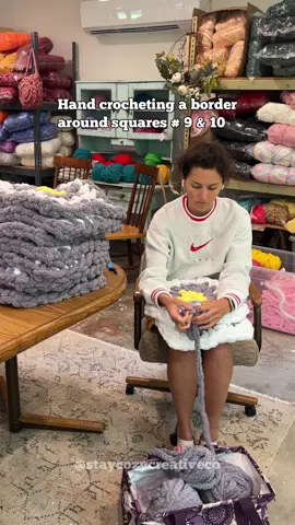 Time to connect these squares! If you’re curious about the previous steps, check out my previous videos about the design of this pattern. 💎 I’m planning to release this pattern, but in the meantime, find other hand crochet tutorials on my website and YouTube channel! 🧶 Stay Cozy chenille yarn available on my TikTok shop and website. Stay cozy, Jess #handcrochet #chunkycrochet #chunkygrannysquare #chenilleyarn #staycozycreativeco 