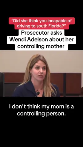 Assistant State Attorney Georgia Cappleman is questioning Wendi Adelson in direct-examination in her mother's murder-for-hire trial in Leon County Circuit Court in Tallahassee, Florida, today (Monday, August 25, day 2). She questioned her early on about why she wanted to move from Tallahassee to Miami after divorcing the father of her two young sons, Dan Markel. When Wendi Adelson answered she didn't recall saying certain things, Cappleman used court documents to refresh her memory. 