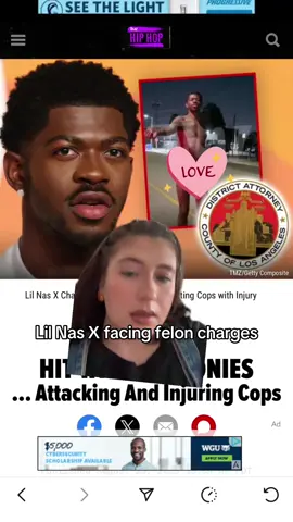 Breaking news: lil nas x facing felon charges #lilnasx #celebritynews #breakingnews #popculturenews #entertainmentnews 