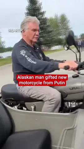 A man in Alaska has been gifted a $22,000 motorcycle by the Russian government after going viral for complaining about US sanctions. On Monday (18 August), Mark Warren was visited by Vladimir Putin’s delegation in Anchorage with a special gift - a Ural motorbike with a side car. Warren already owned one of the Soviet-era bikes but complained to Russian press - who were in the city a week earlier - that he was having difficulty obtaining the parts due to sanctions on Moscow. Footage shows a shocked Warren being gifted the new bike, with Andrei Lednev, counsellor at the Russian Embassy in Washington, saying: “This is a personal gift from the president of the Russian Federation [Putin] to you.”