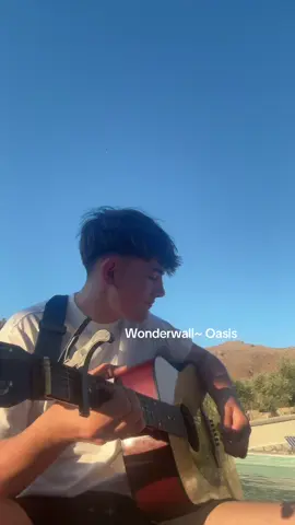 Wonderwall~ Oasis (again) #wonderwall #Oasis #fyp #trending #guitar